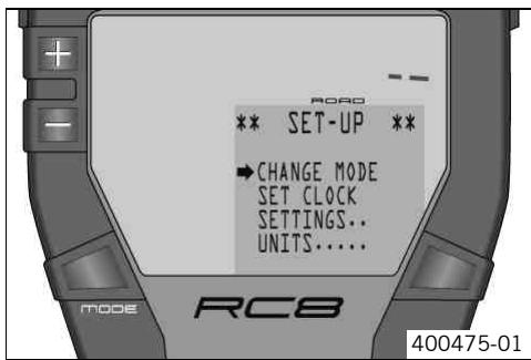 KTM 1190 RC8 R EU - Setting ROAD or RACE mode - 1