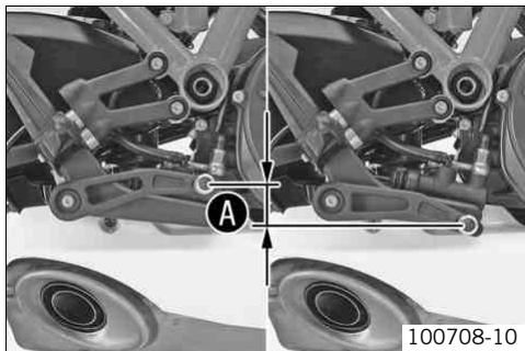 KTM 1190 RC8 R EU - Adjusting the footbrake pedal - 2