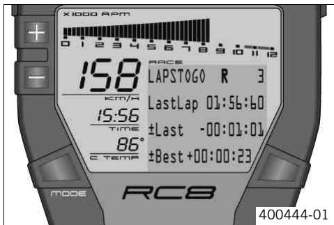 KTM 1190 RC8 R EU - LAPSTOGO menu - 1