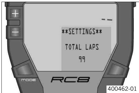 KTM 1190 RC8 R EU - SET NUM LAPS menu - 1