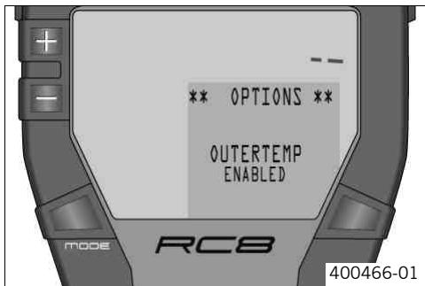 KTM 1190 RC8 R EU - OUTERTEMP menu - 1