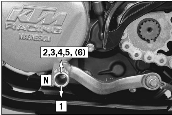 KTM 250 EXC SIX DAYS - Lever de starter au guidon - 1