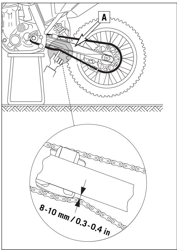 KTM 250 EXC SIX DAYS - Adaptation du guide-châne au nombre de dents de la couronne (xc-w, EXC, exc-e) - 2