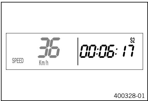 KTM 250 XC-F USA - SPEED/$2 display mode (stop watch 2) - 1