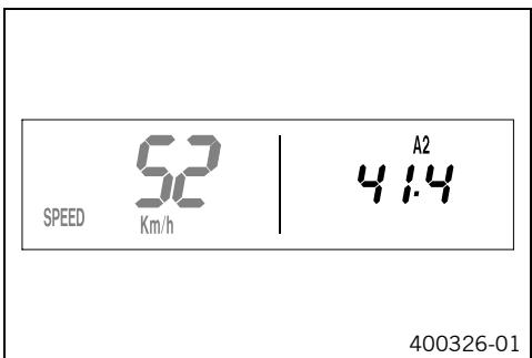KTM 250 XC-F USA - SPEED/A2 display mode (average speed 2) - 1