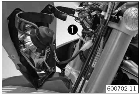 KTM 250 XC-F USA - Refitting the headlight mask with the headlight (EXC-F, EXC-F SIX DAYS, XCF-W ZA) - 1