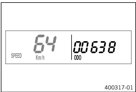 KTM 250 XC-F USA - SPEED/ODO display mode (odometer) - 1