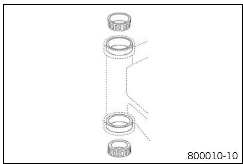 KTM 250 XC-F USA - Greasing the steering head bearing - 1
