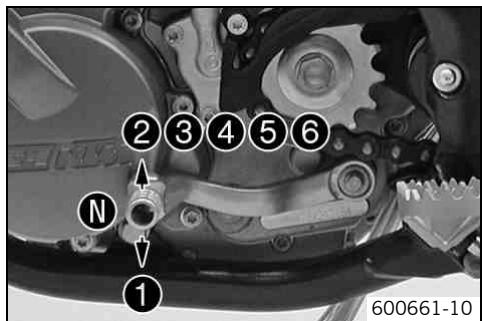 KTM 250 XC-F USA - Shift lever - 2