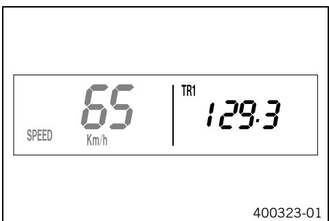 KTM 250 XC-F USA - SPEED/TR1 display mode (trip master 1) - 1