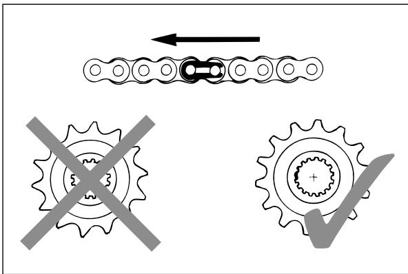 KTM 400 MXC - Check chain tension - 3
