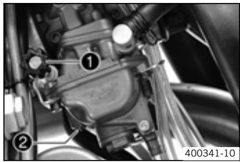 KTM 450 EXC-R UK - Carburetor - adjusting idle - 1