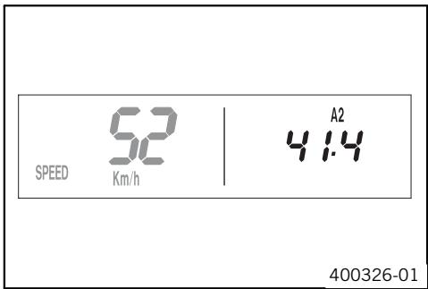 KTM 450 EXC-R UK - Display mode SPEED/A2 (average speed 2) - 1
