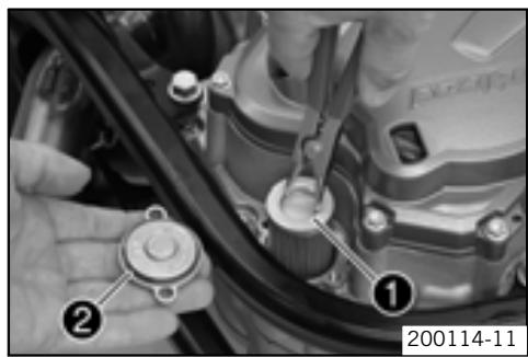 KTM 450 EXC-R USA - Mounting oil filter - 1