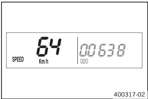 KTM 450 EXC-R USA - Display mode SPEED - 1