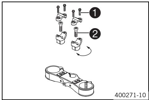 KTM 450 XC-F - Adjusting handlebar position - 1