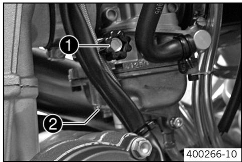 KTM 450 XC-F - Carburetor - adjusting idle - 1