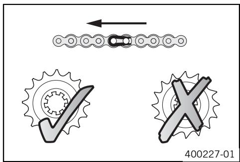 KTM 450 XC-F - Checking rear sprocket / engine sprocket for wear - 1