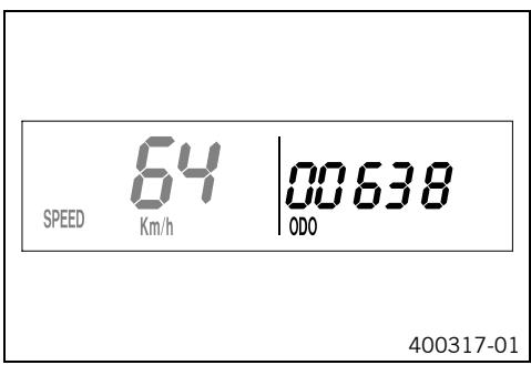 KTM 450 XC-W USA - SPEED/ODO display mode (odometer) - 1