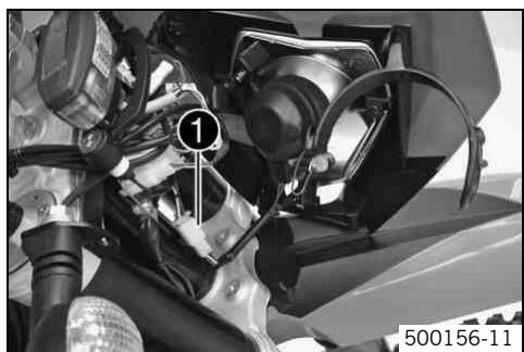 KTM 450 XC-W USA - Refitting the headlight mask with the headlight (EXC, EXC SIX DAYS, XC-W ZA) - 1