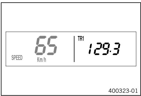 KTM 450 XC-W USA - SPEED/TR1 display mode (trip master 1) - 1