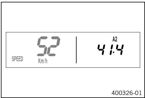 KTM 450 XC-W USA - SPEED/A2 display mode (average speed 2) - 1