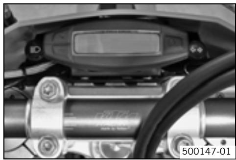 KTM 450 XCR-W USA - Overview of indicator lamps (EXC-R EU, EXC-R AUS/UK, EXC-R USA) - 1