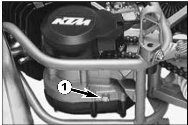 KTM 50 JR ADVENTURE - Checking the gear oil level - 1
