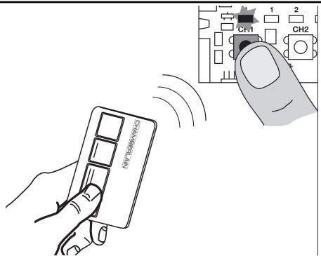 CHAMBERLAIN HC500ML-2 - TEACHING / DELETING THE HAND-HELD TRANSMITTERS - 1