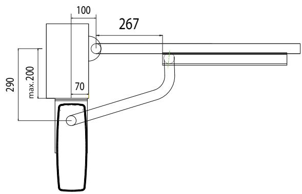CHAMBERLAIN HC624ML - COLLOCAZIONE DEL CANCELLO - 1