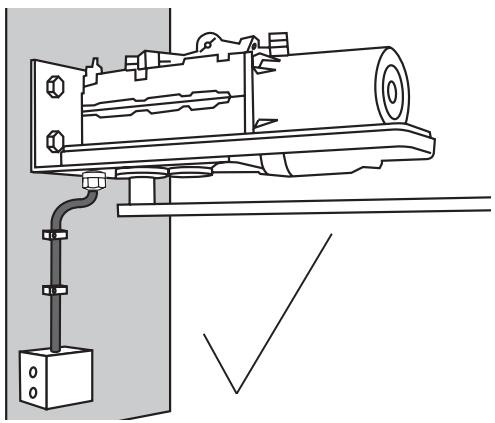 CHAMBERLAIN HC624ML - Mount operator and run cable the right way - 3