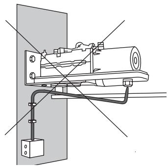 CHAMBERLAIN HC624ML - Mount operator and run cable the right way - 4