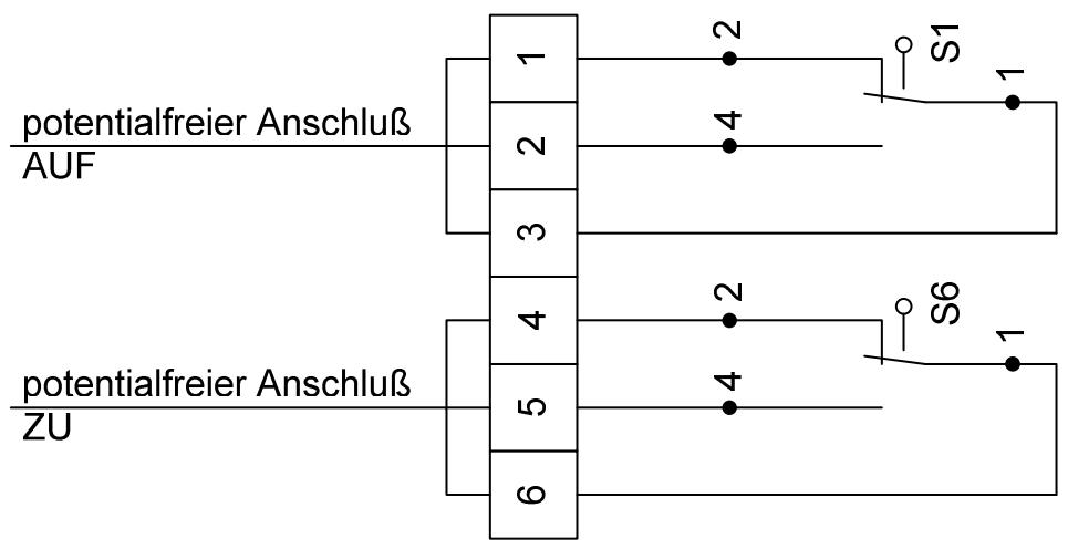 CHAMBERLAIN WK - ANSCHLUSSDIAGRAM für Endschalter LSS6 - 1