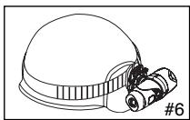 OREGON SCIENTIFIC CAMÉRA OUTDOOR - Monter la lampe sur le casque en utilisant le bandeau en caoutchouc silicone. - 7