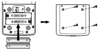 OREGON SCIENTIFIC EMR899 - EINLEGEN DER BATTERIEN UND KANAL-EINSTELLUNG: EXTERNER SENSOR - 1
