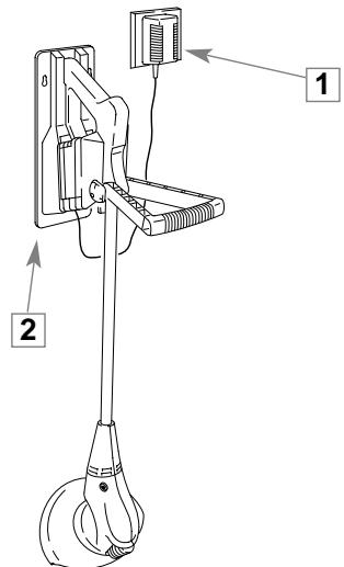 FLYMO CT250 - Fitting the wall bracket - 1