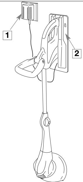 FLYMO MULTITRIM CT250X - Fitting the Wall Bracket and Charging the Battery - 1