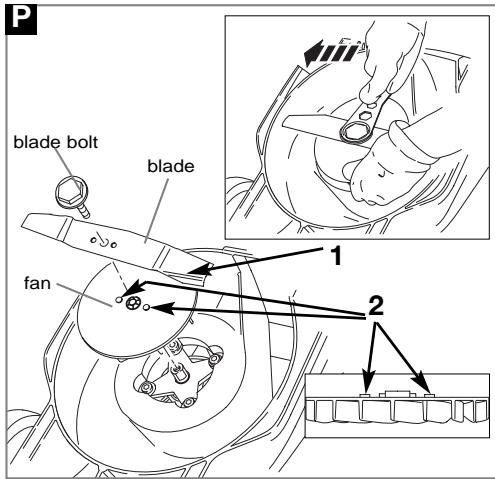 FLYMO R330 - Removing and Fitting the Blade and Fan - 1