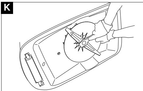 FLYMO VISION COMPACT 380 - Adjusting the Cutting Height - 1