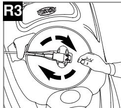 FLYMO VISION COMPACT 380 - Unwinding the cable before re-use - 3