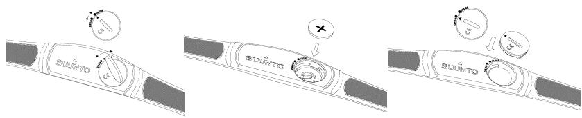 SUUNTO T6 - WECHSEL DER BATTERIE DES SENDERGURTS - 1