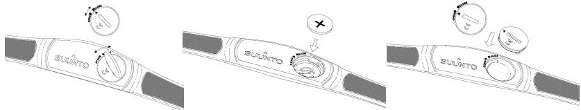 SUUNTO T6 - VERVANGEN VAN DE BATTERIJ VAN DE HARTSLAGBAND - 1