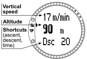SUUNTO T6 - ALTI/BARO MODE - 1
