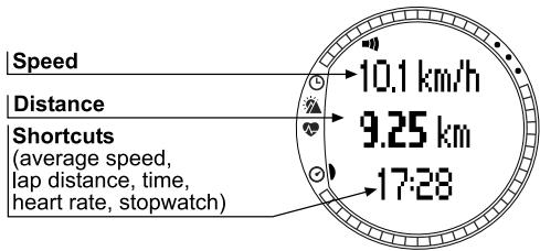 SUUNTO T6 - SPD/DST MODE - 1