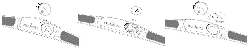 SUUNTO T6 - Pariston vaihtaminen: - 1