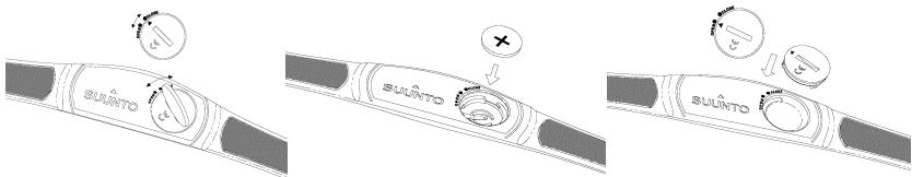 SUUNTO T6 - Pour changer la pile : - 1