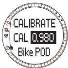 SUUNTO BIKE POD - Calibración del Bike Pod con la tabla de factores de calibración - 1