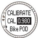 SUUNTO BIKE POD - Bike Podin kalibrointi kalibrointikerrointaulukon avulla - 1