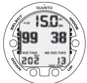 SUUNTO COBRA 2 - Tank pressure data - 1