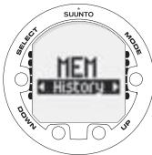 SUUNTO COBRA 2 - Dive history (MEMhistory) - 1